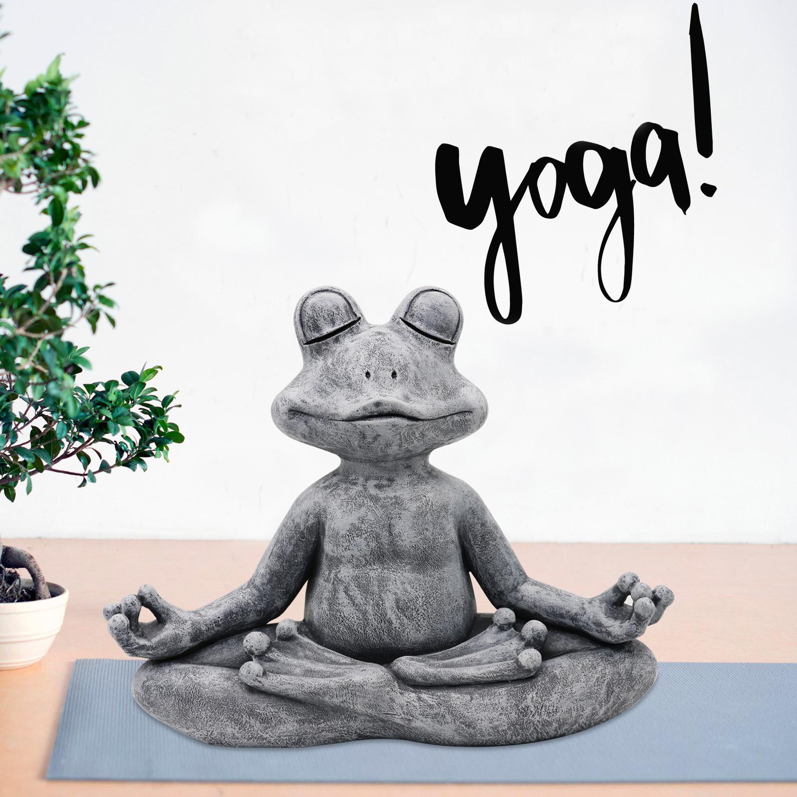 Home Decor Za - 2023 Kurbağa Heykelcik Reçine Zen Yoga