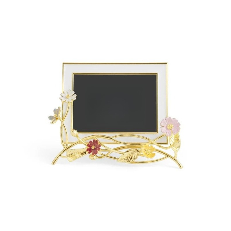 Bamboo Photo Frame - Yabani çiçek resimli raf dekoratif fotoğraf