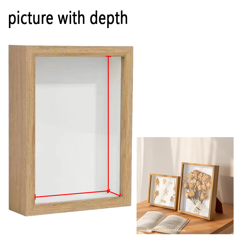 Bamboo Photo Frame - 3D Ahşap Resim Çerçeveleri Derinlik 3cm