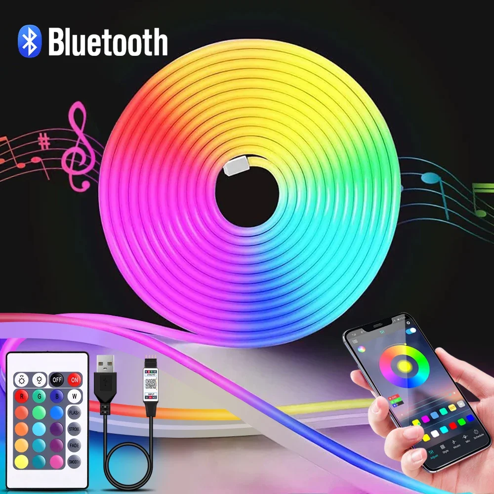 Home Decor Free App - 1-5m RGB LED Neon Şerit Işık