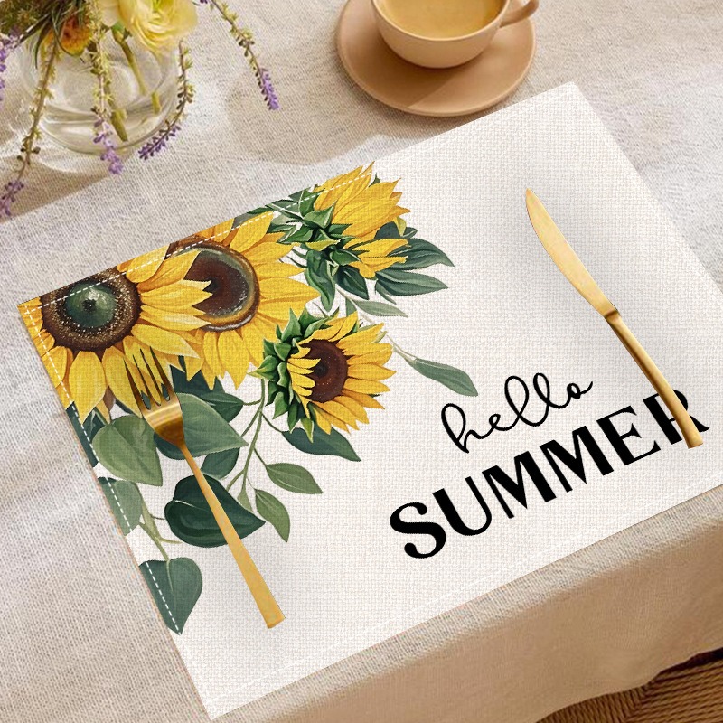 5 adet ilkbahar yaz çiçek ayçi - Linen Table Runner incelemesi ve fiyatı