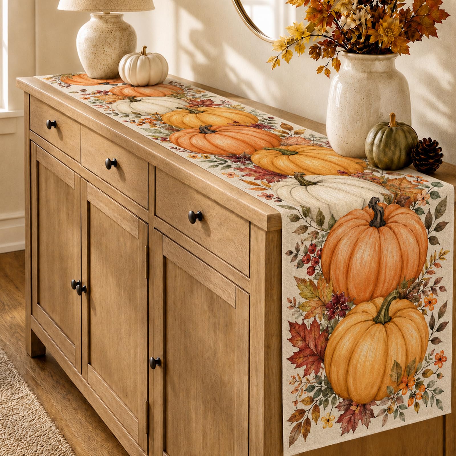 Cadılar Bayramı Masa Örtüsü Vi - Linen Table Runner incelemesi ve fiyatı