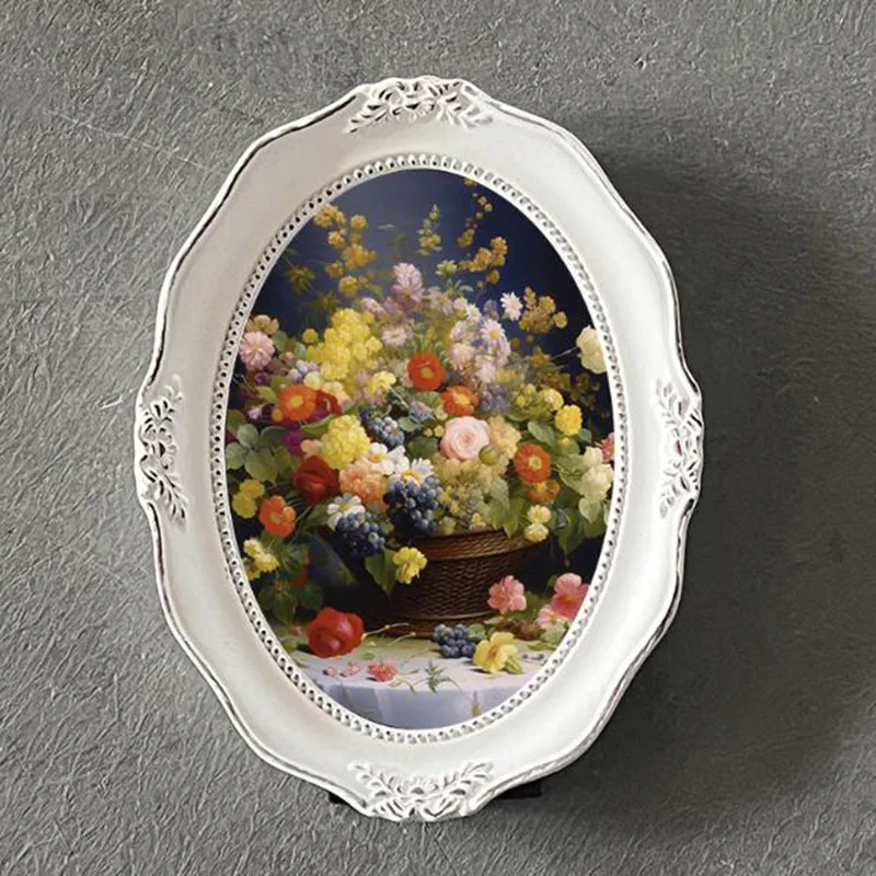 Avrupa Tarzı Beyaz Oval Reçine - Bamboo Photo Frame incelemesi ve fiyatı