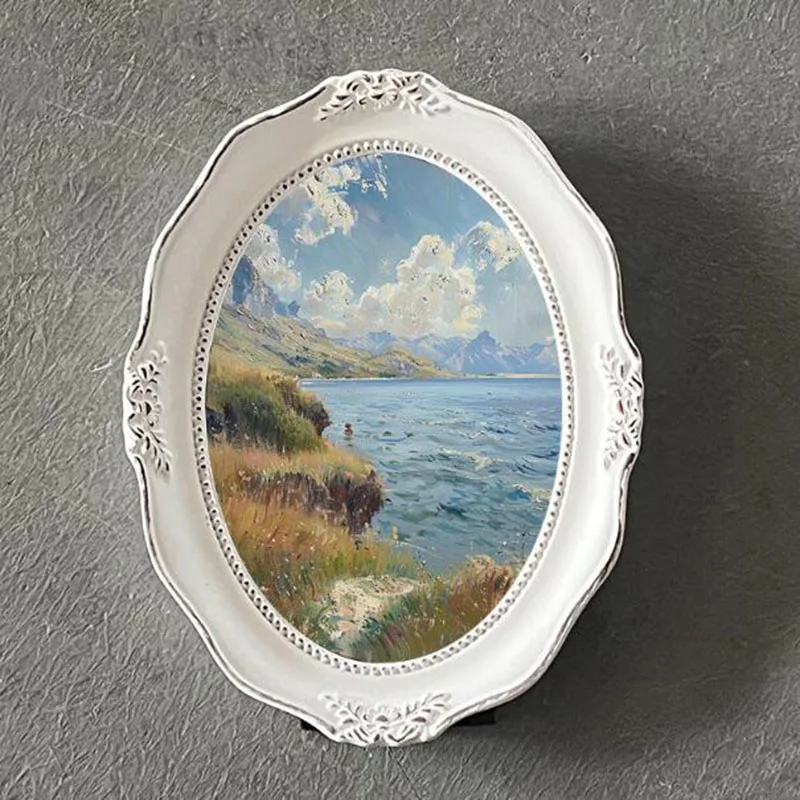 Avrupa Tarzı Beyaz Oval Reçine - Bamboo Photo Frame incelemesi ve fiyatı